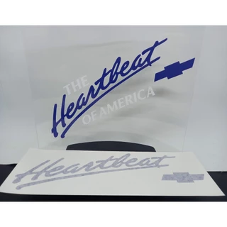 Adesivo The Heartbeat Of America Chevrolet - OLD SCHOOL - AZUL ou VERMELHO