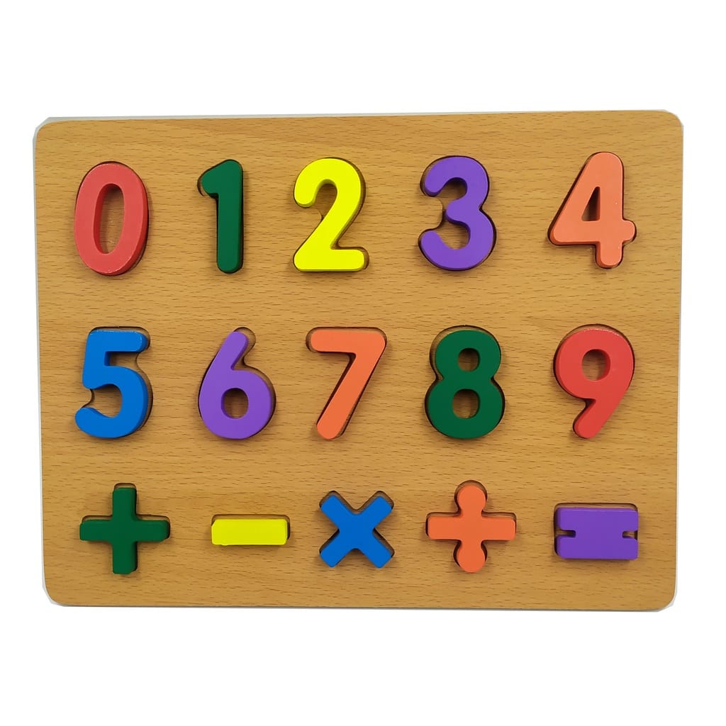 Tabuleiro móvel quebra cabeça numérico pedagógico jogo infantil de encaixe  números de 1 a 20 matemática