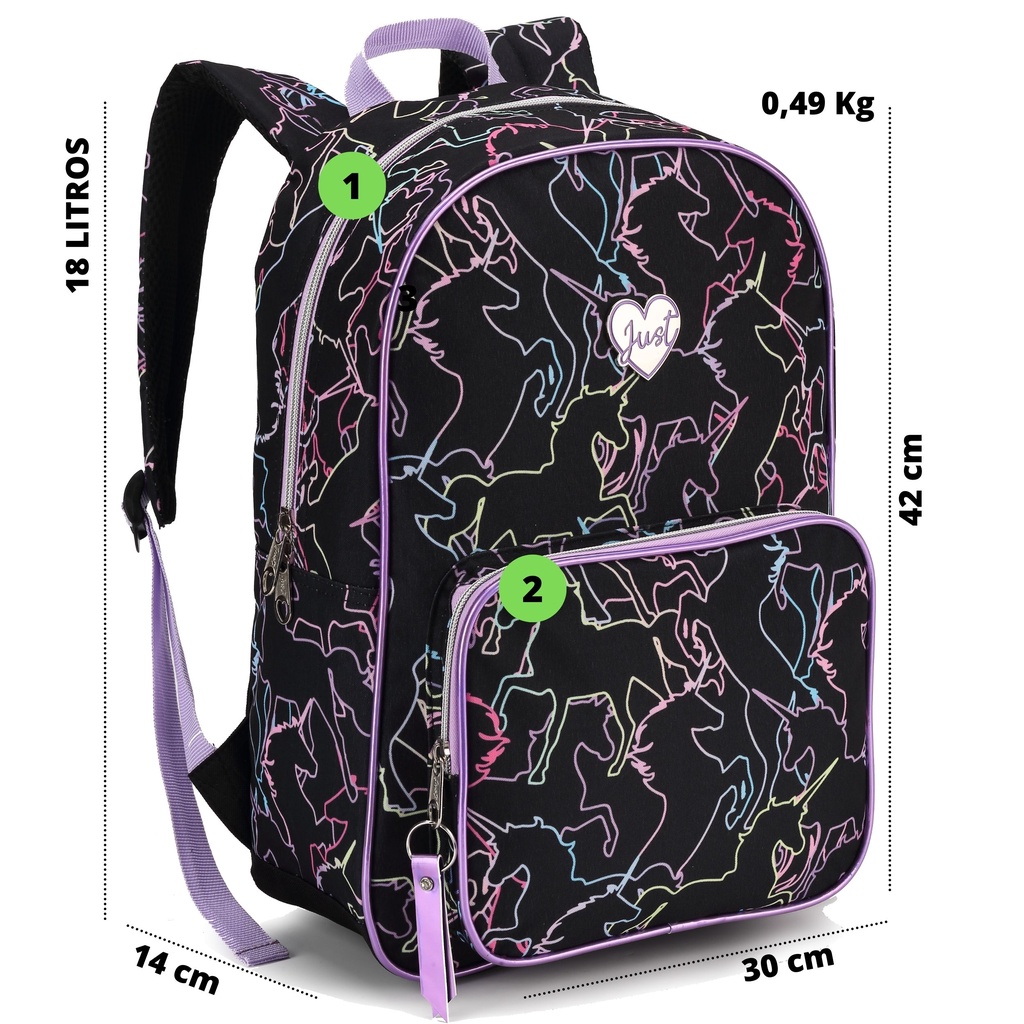 Mochila Bolsa Escolar Juvenil Cat Teen - Compre Agora