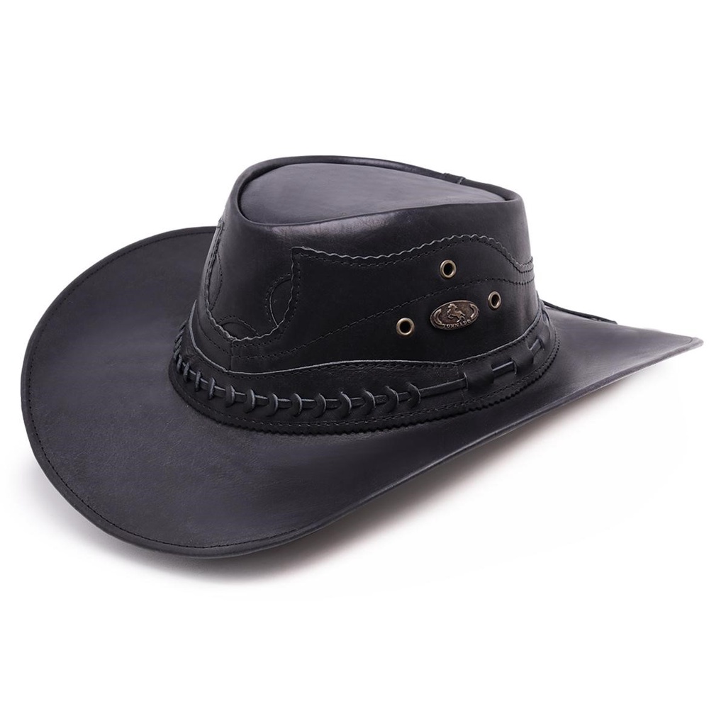 Chapeu Couro Cowboy Country Rodeio Americano | Shopee Brasil