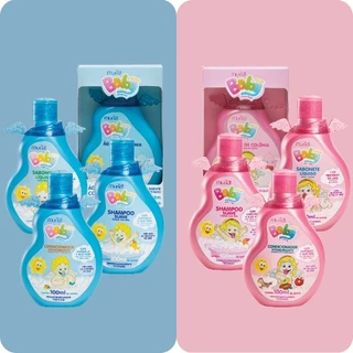 Kit Higiene infantil Muriel Baby 100ml ( shampoo + cond + sab líquido + Deo colonia) escolha o seu em Oferta na Shopee