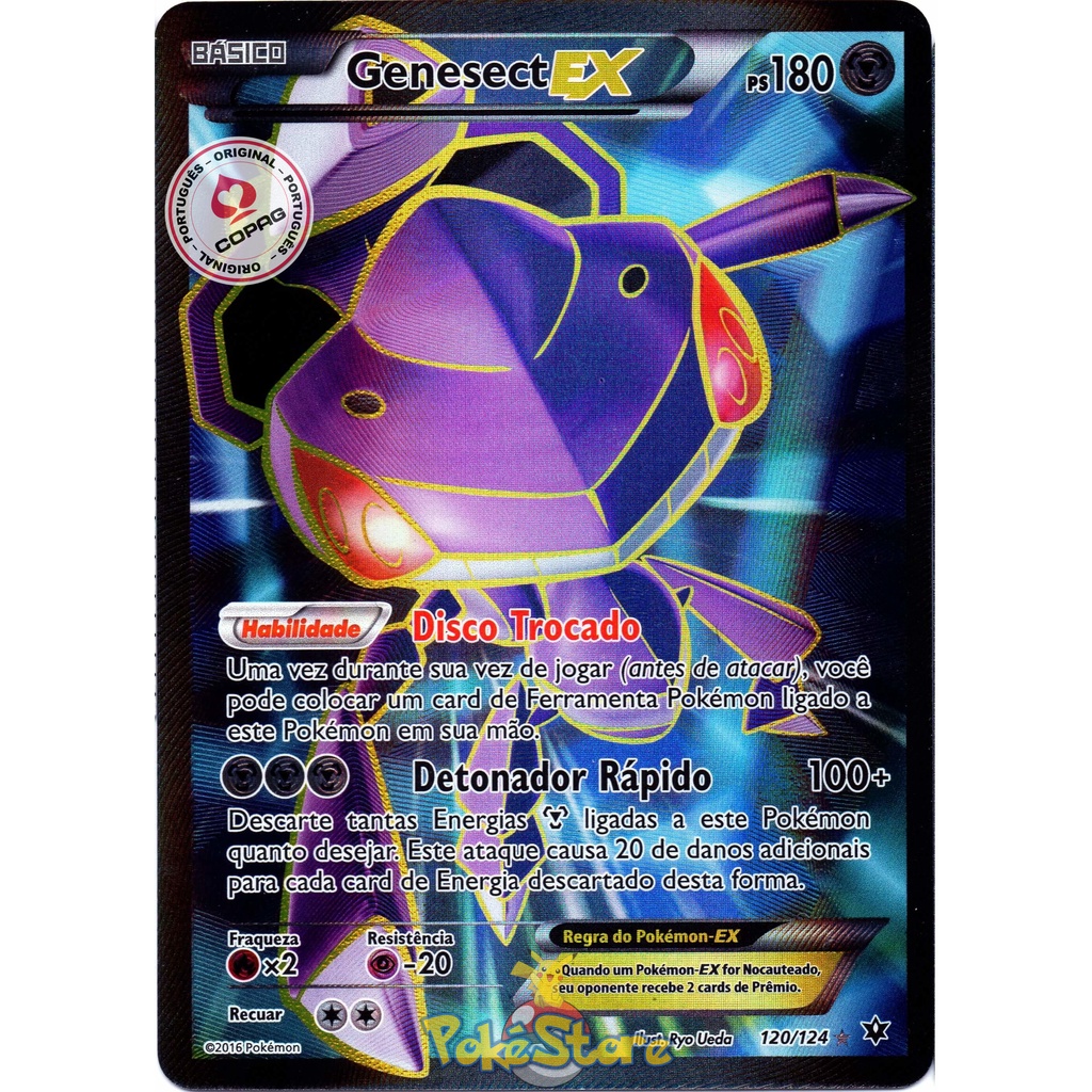 Carta Pokémon Genesect Ex  Jogo de Tabuleiro Pokémon Usado