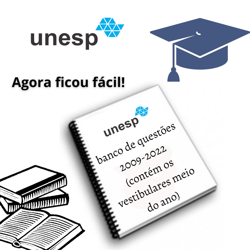 Apostila Com Questões Do Vestibular UNESP Com Gabarito! | Shopee Brasil