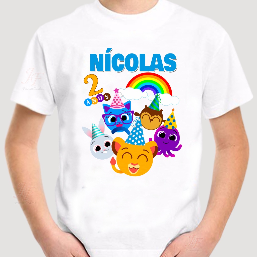 Camiseta Infantil ou Adulta Personalizada - Hello Kids