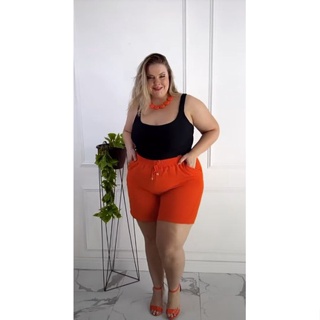 Shorts plus size em malha duna veste do 48 ao 58 nos tamanhos G2/G3 e G4, a  malha duna noa amassa, não esquenta e não e transparente, tem elástico na  cintura e