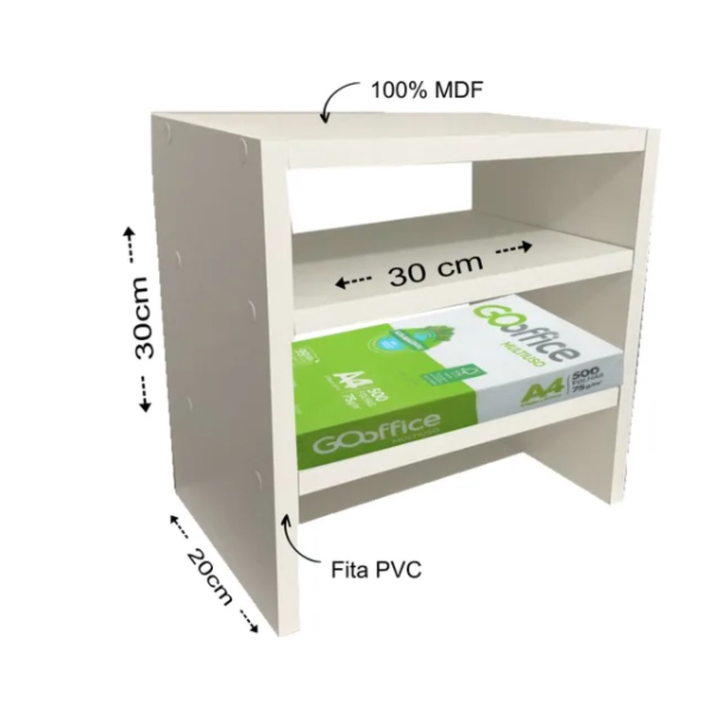 Escaninho organizador mesa documentos home office