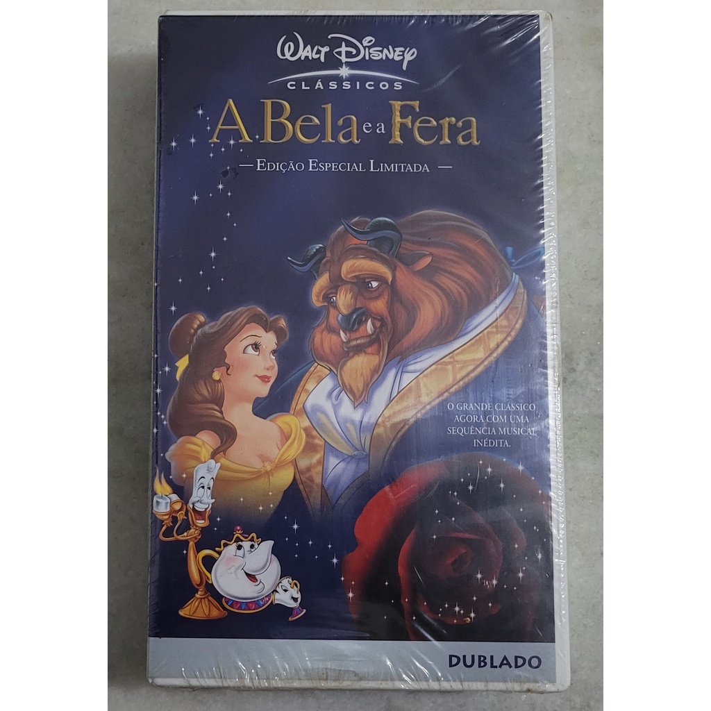 Fita Vhs Disney A Bela E A Fera Edição Especial Original Lacrado