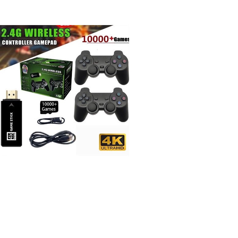 Videogame M8 2.4g, Controle Duplo sem Fio, 4k 10.000 Jogos, 64Mega, 32