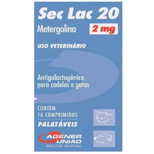 Sec Lac 2mg 16 Comprimidos para Cães e Gatos Agener em Oferta na Shopee