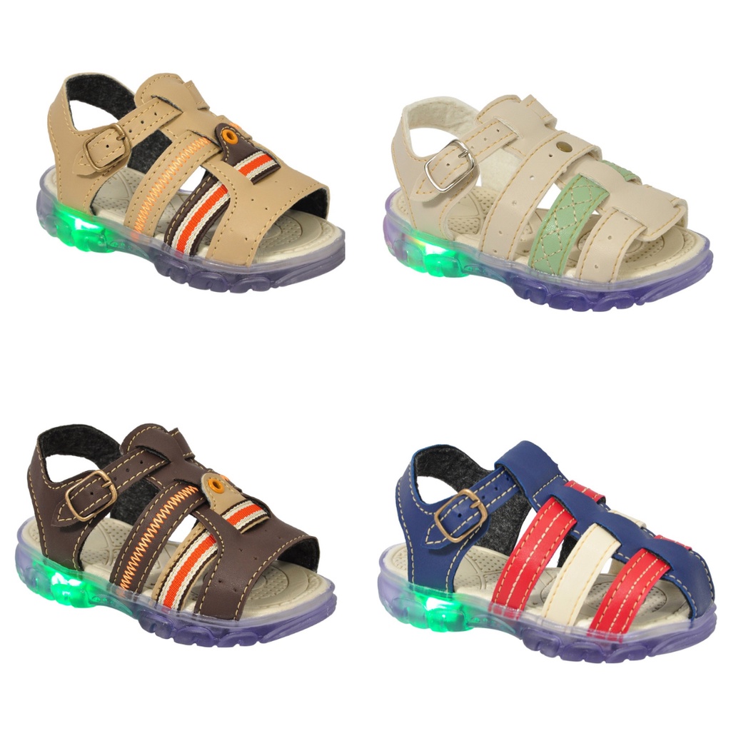 Sandalia Led Bebe Papete Infantil 19 ao 26 Varias Cores Macio