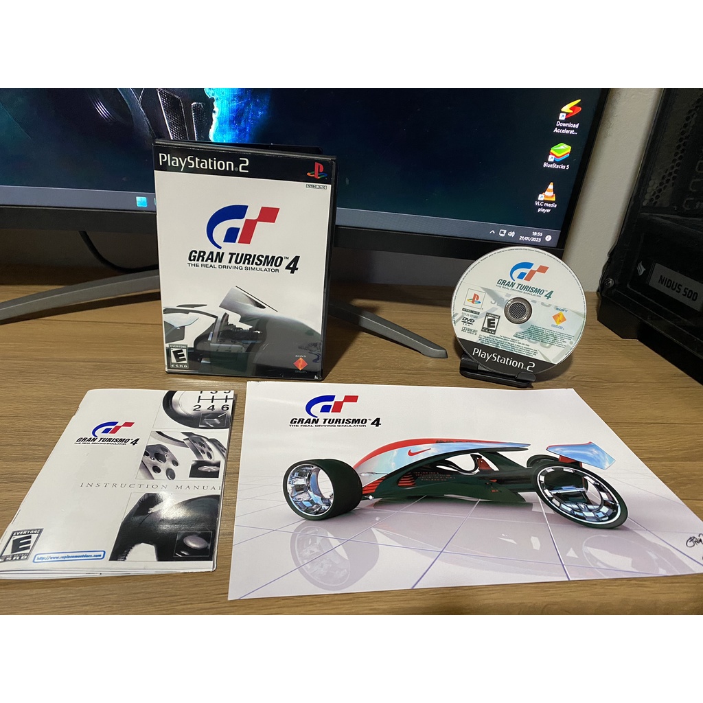 Kit Volante Logitech G923 para PS5, PS4 e PC com Force Feedback TRUEFORCE,  Acabamento em Couro + Jogo Gran Turismo 7 Edição Standart, PS5