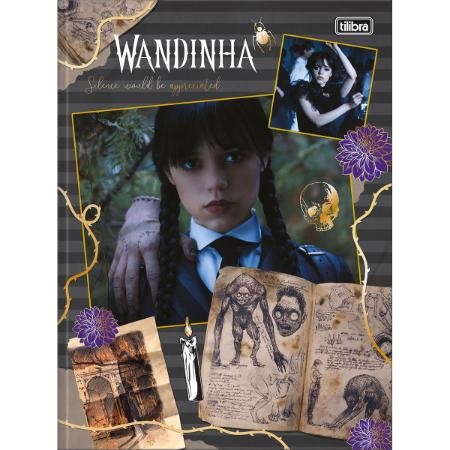 Caderno brochura 1/4 wandinha 80fls capa dura - Tilibra