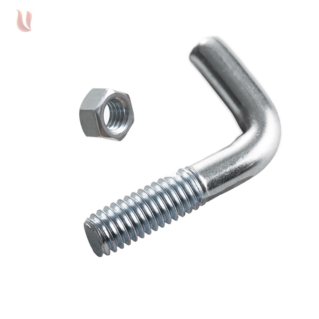 Parafuso andaime L galvanizado e porca 3/8mm Kit com -100uni