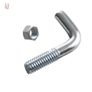 Parafuso andaime L galvanizado e porca 3/8mm Kit com -100uni