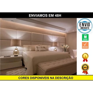 Cabeceira de cama estofada decorativa em módulos 30x40 para cama ( Valor Ref. 1PÇ)***ENVIO IMEDIATO***