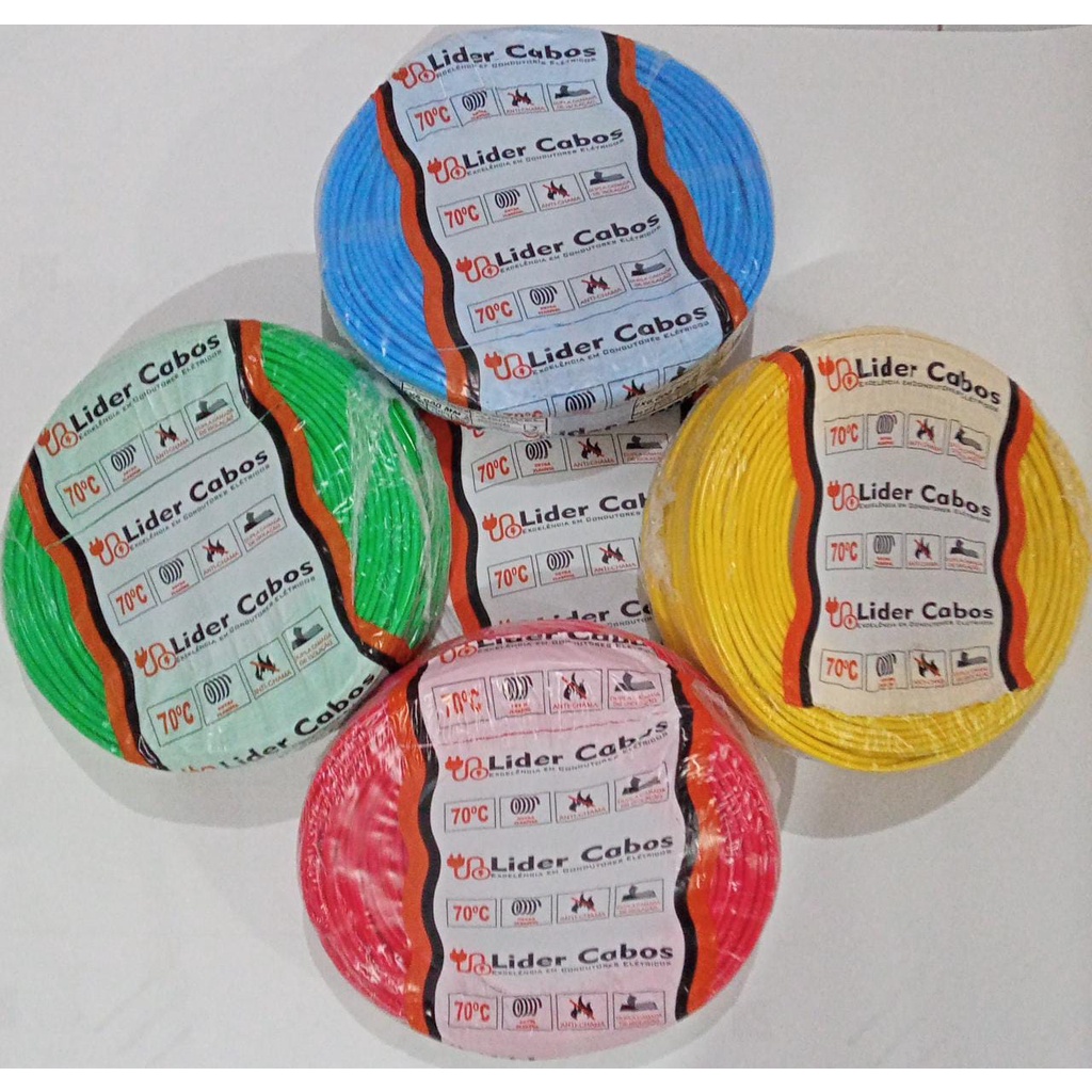 Fio Cabo Flexivel 1 X 10mm 1 Rolo De 100metros