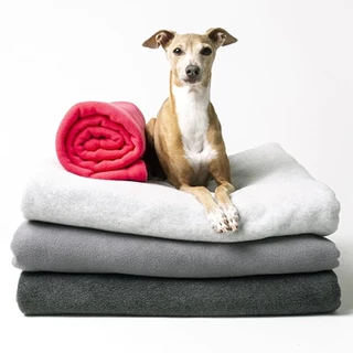 Kit Com 10 Cobertor Mata para Cachorro Ou Gato Manta Pet Cores Lisa DK Variedades