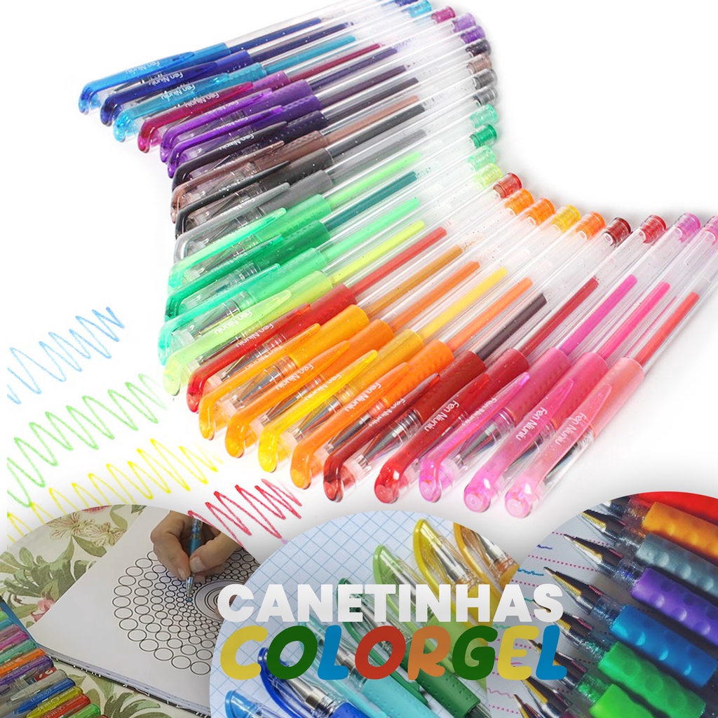 Caneta Gel Colorgel Canetinhas Coloridas Perfumadas Shopee Brasil