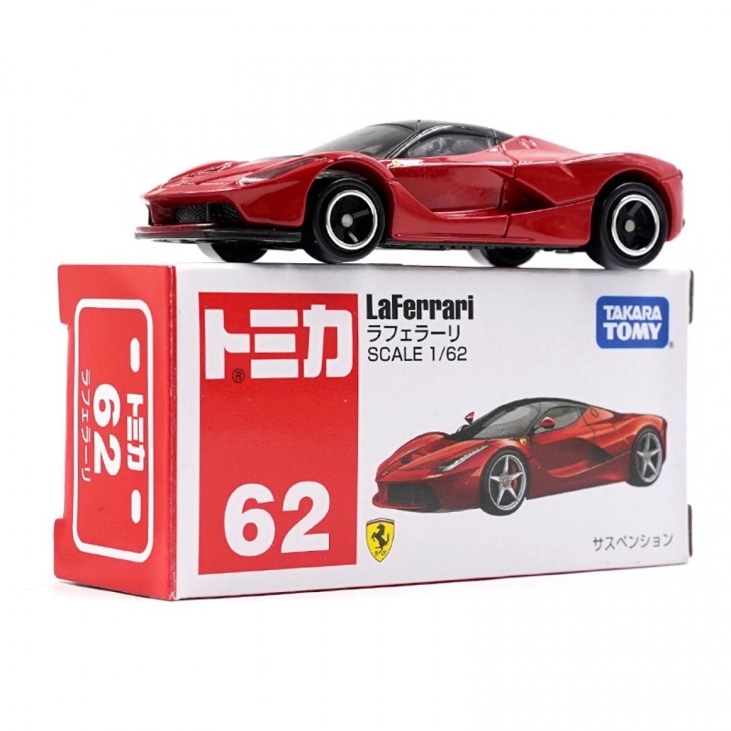 TAKARA TOMY TOMICA 1/62 Caixa FERRARI LAFERRARI NO . 62 Escala