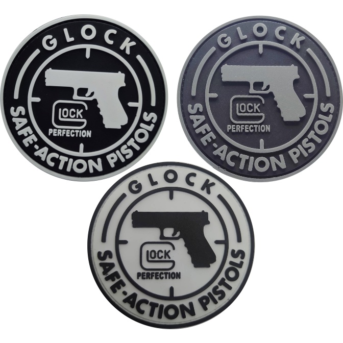 Patches Oficial Glock Safe Action Pistols Emborrachado - Ponto militar ...