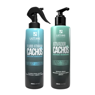 Kit Ativador de Cachos - Fluído + Ativador de Cachos Efeito Fitagem Lattans