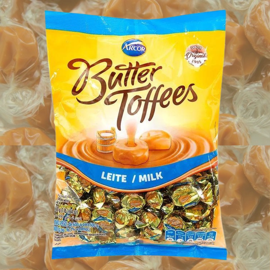 Bala Butter Toffees Leite Pacote G Shopee Brasil