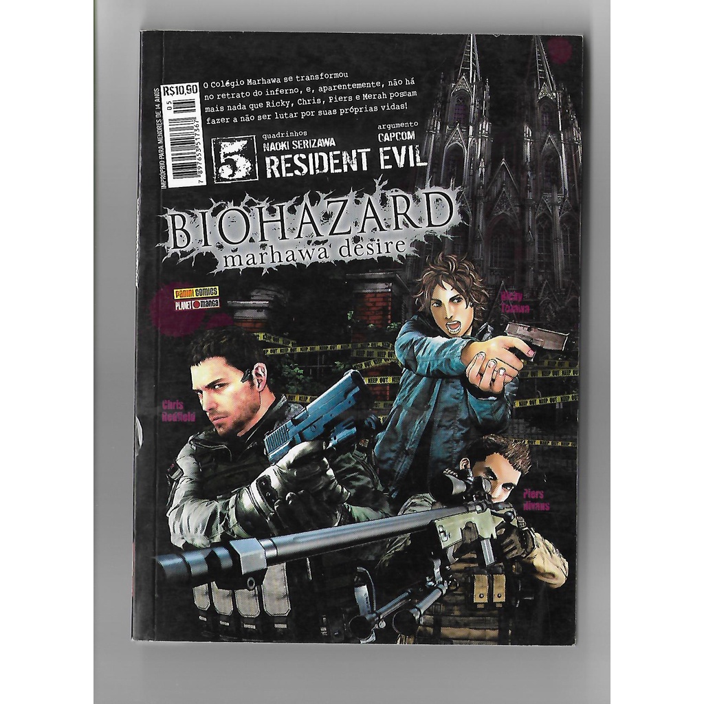 Mangá Resident Evil Marhawa Desire 5 - Editora Panini