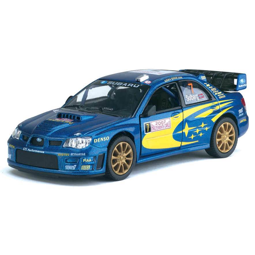 Carro Miniatura Subaru Impreza Wrc 2007 Carrinho Ferro Escala 1/36 Coleção
