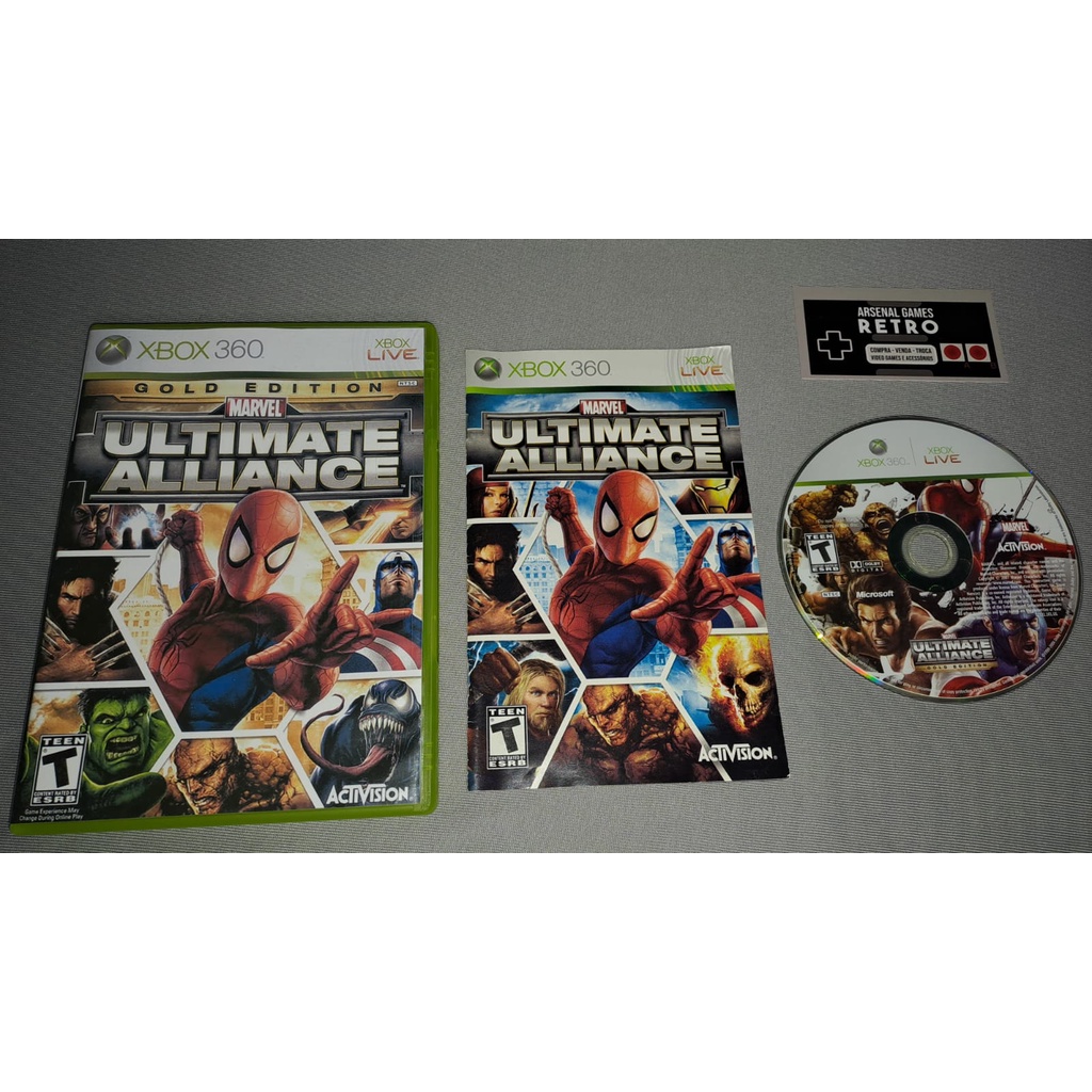 Marvel: Ultimate Alliance GOLD EDITION para XBOX 360 - Encarte