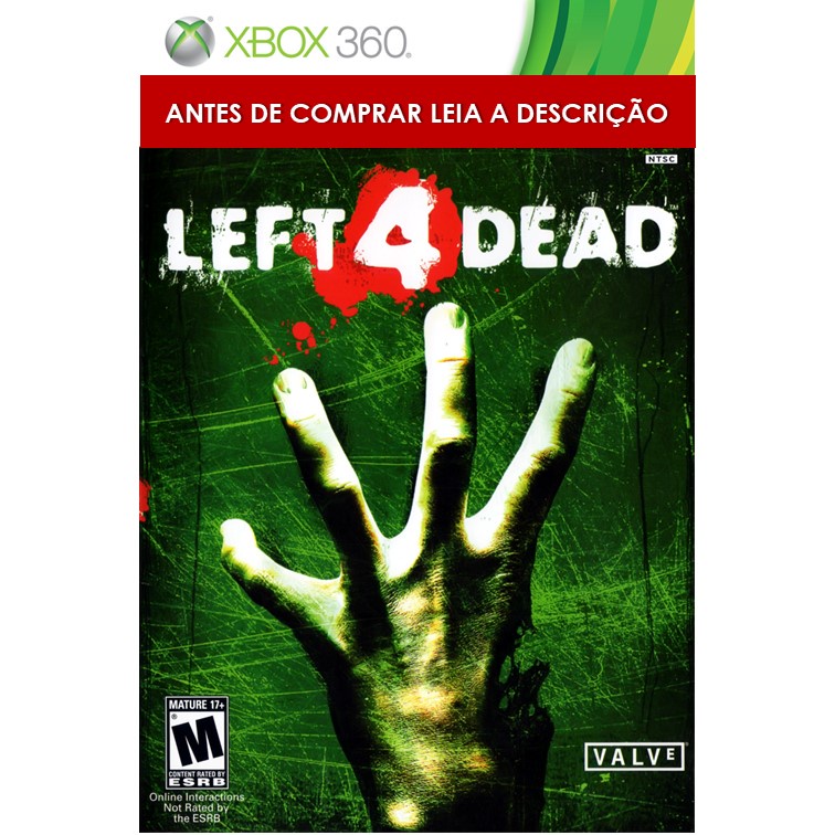 Jogo Left 4 Dead Xbox 360 Legendado em Português PT-BR Mídia Física