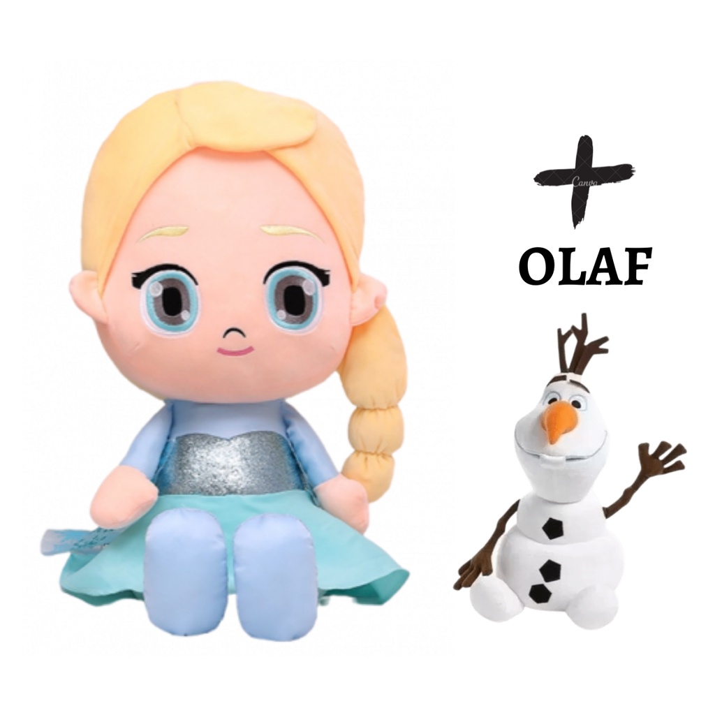 Pelucia Anna Boneca Frozen 50 Cm Elza Olaf Princesa Disney