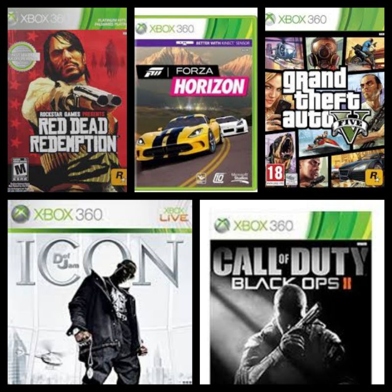 kit 5 jogos Xbox 360