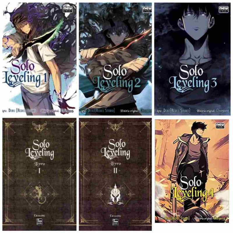 Mangá solo Leveling Livro / Vol.1 ao Vol.4