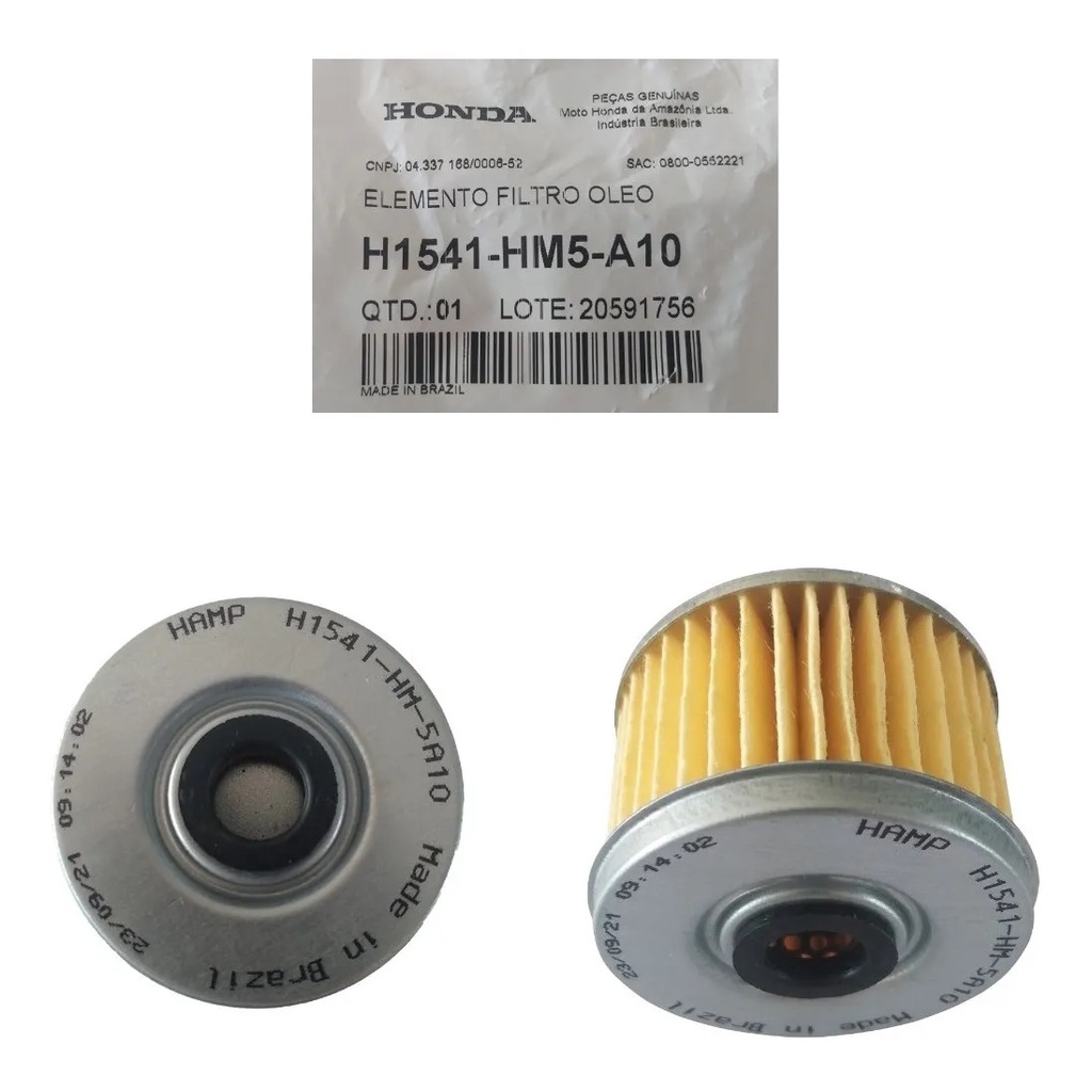 Filtro De Óleo Cb 300 Xre 300 Twister Falcon Original Honda Hamp ...