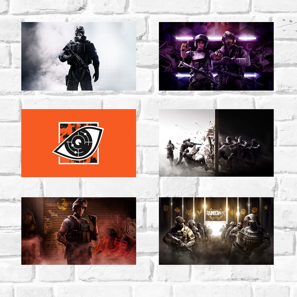 Placas decorativas Quadros - Rainbow Six , Games - MDF 3mm 28,7 x 20 ...