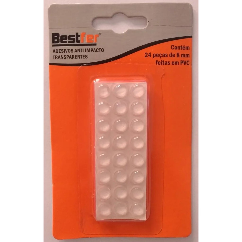 Adesivo Protetor Anti Impacto Bater Maçaneta Porta 24pçs 8mm