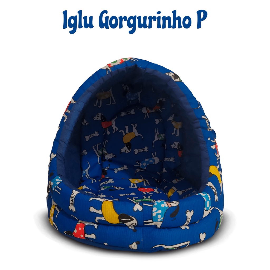 Cama pra Cachorro Cão e Gato Pequeno - Cama Pet Iglu Toca Tunel Cabana ...