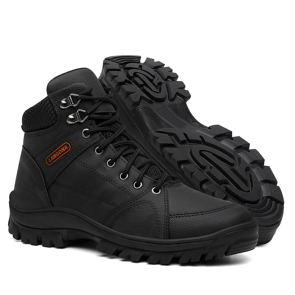 Bota Coturno Masculino Militar Motoqueiro Trabalho Adventure