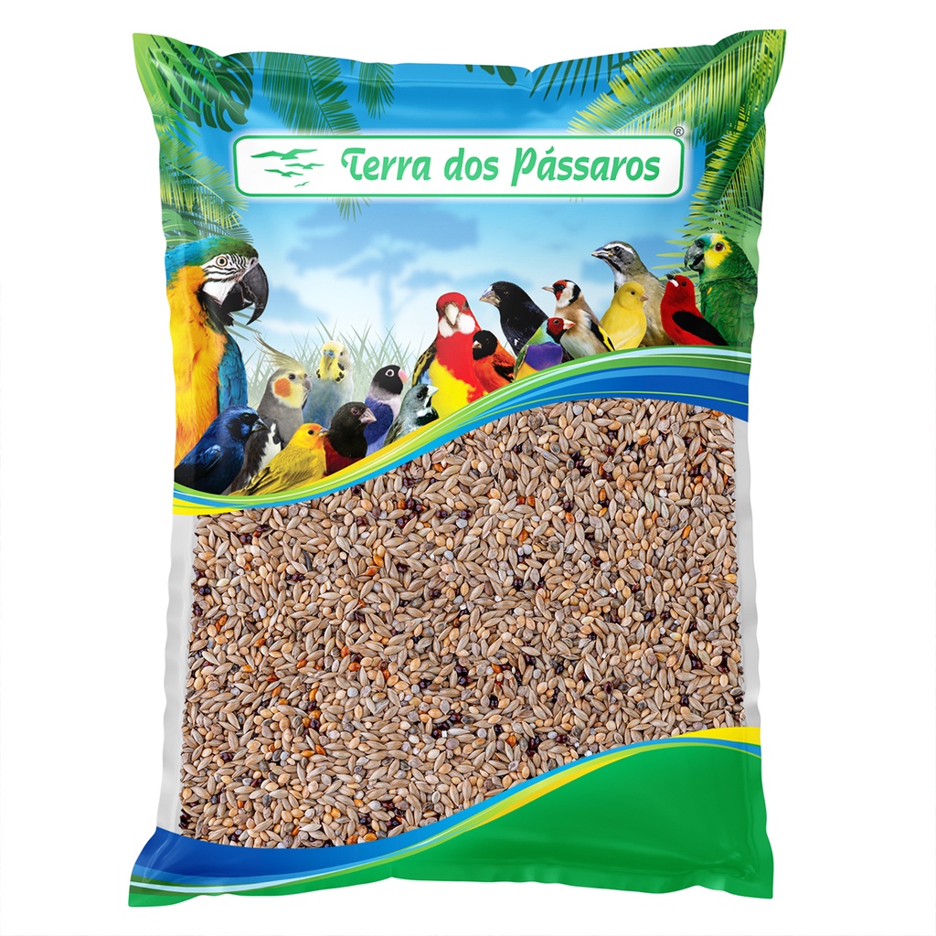 Mistura de Sementes - Pássaros Nativos - Coleiro - Bigodinho - 500g