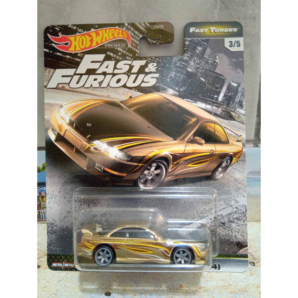 hot wheels nissan 240sx S14 fast and furious premium (pneus de borracha)