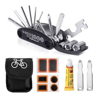 Kit De Reparo E Remendo Manutenção Para Bicicletas Com Chave Allen Bike