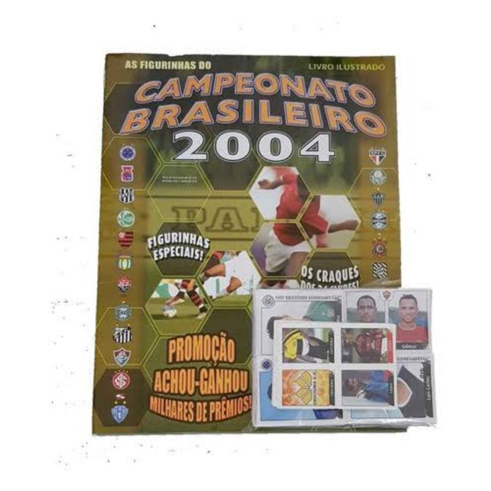 Album Panini Liga Italiana e Nossas Estrelas // PANINI BRASIL ** 2004 **