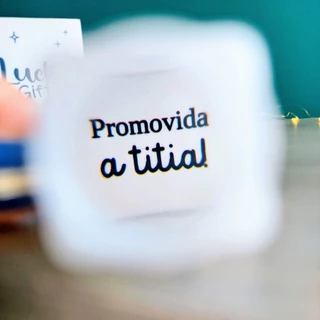 Monóculo Revelação Gravidez - Promovida a titia- Lembrancinha pronta entrega feito com foto REVELADA