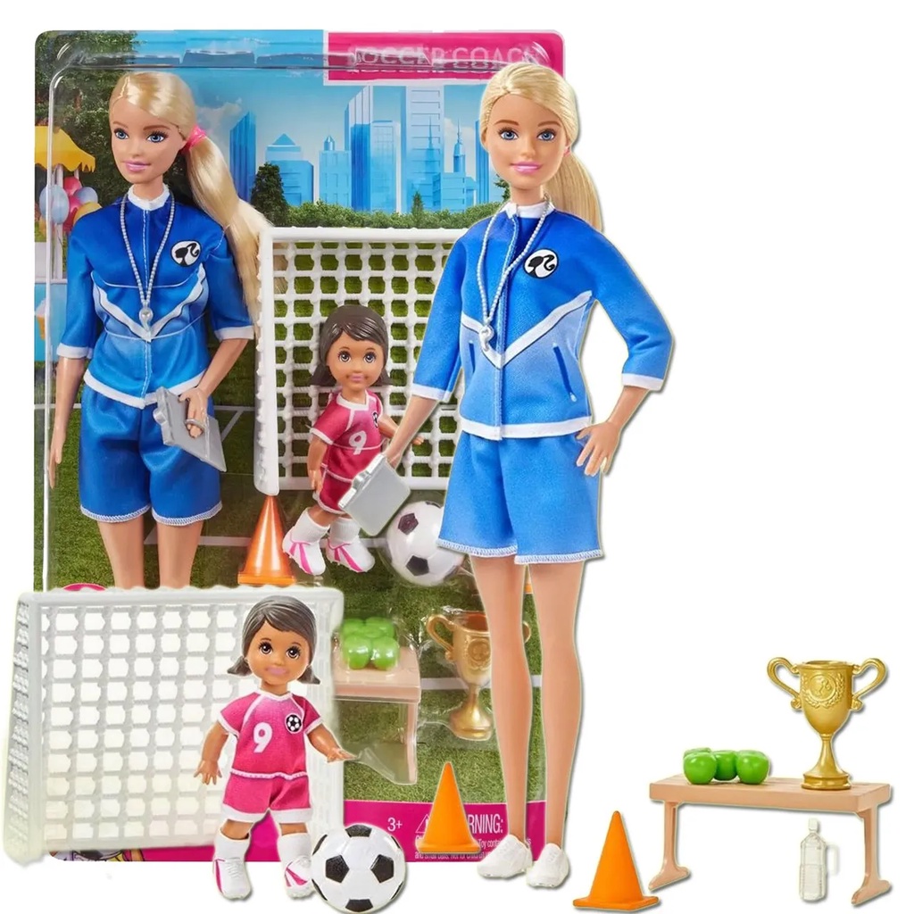 Boneca Barbie Playset Jogadora De Futebol Da Mattel | Shopee Brasil
