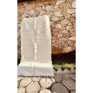 Tapete felpudo 2x1,0 Algodão Sala Quarto Cru