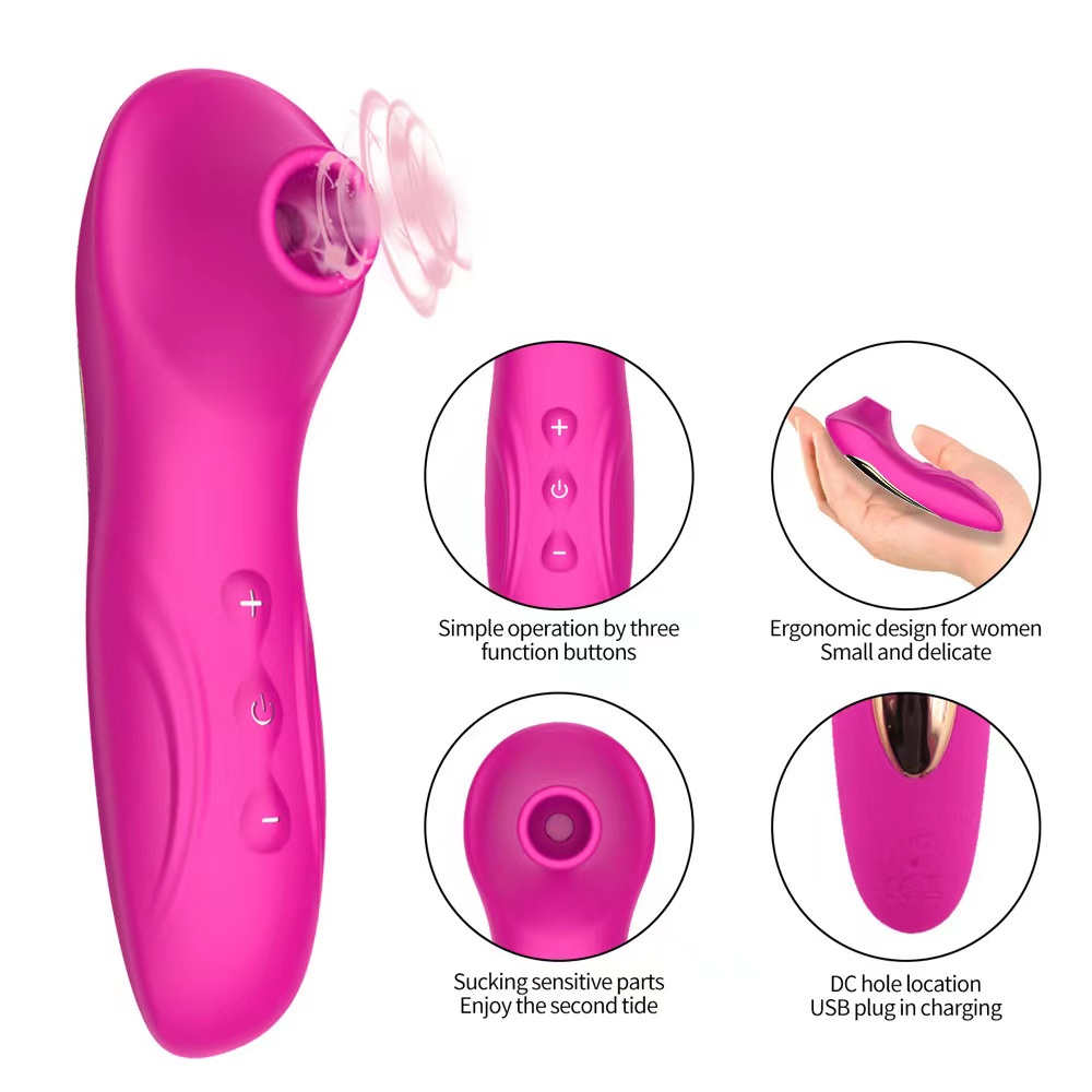 Vibrador Estimulador Sugador De Clitóris E Mamilo Recarregável 10 Frequências Suc 01 Shopee Brasil 