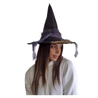 Chapéu de Bruxa Preto Bember com Ratos Halloween