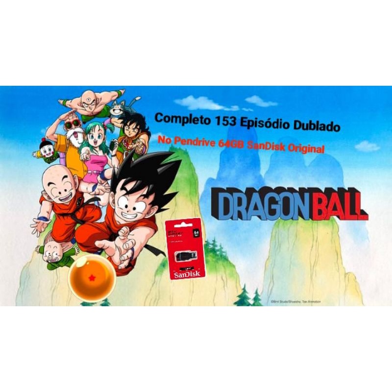 Pen Drive 32gb Dragon Ball Gt 64 Episódios Dublados.