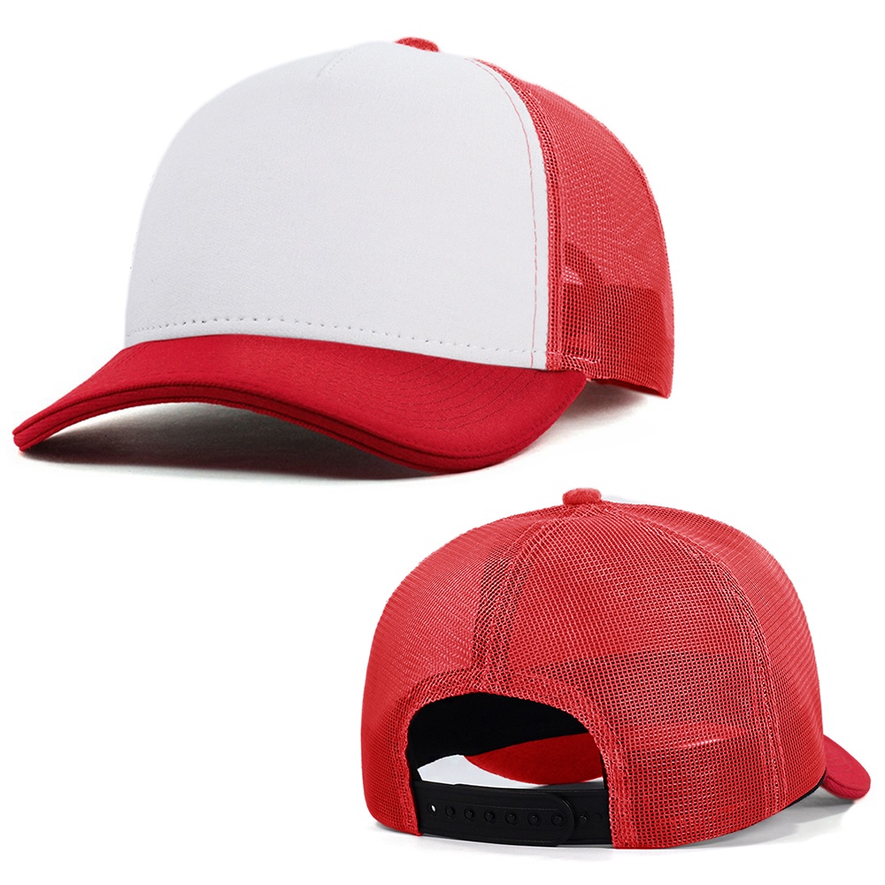 Boné Shimano Trucker (Vermelho e Branco) Empório da Pesca