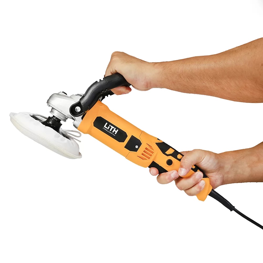 Politriz Automotiva 110V 1050W com 6 Valocidades - Completa com Boina e Disco